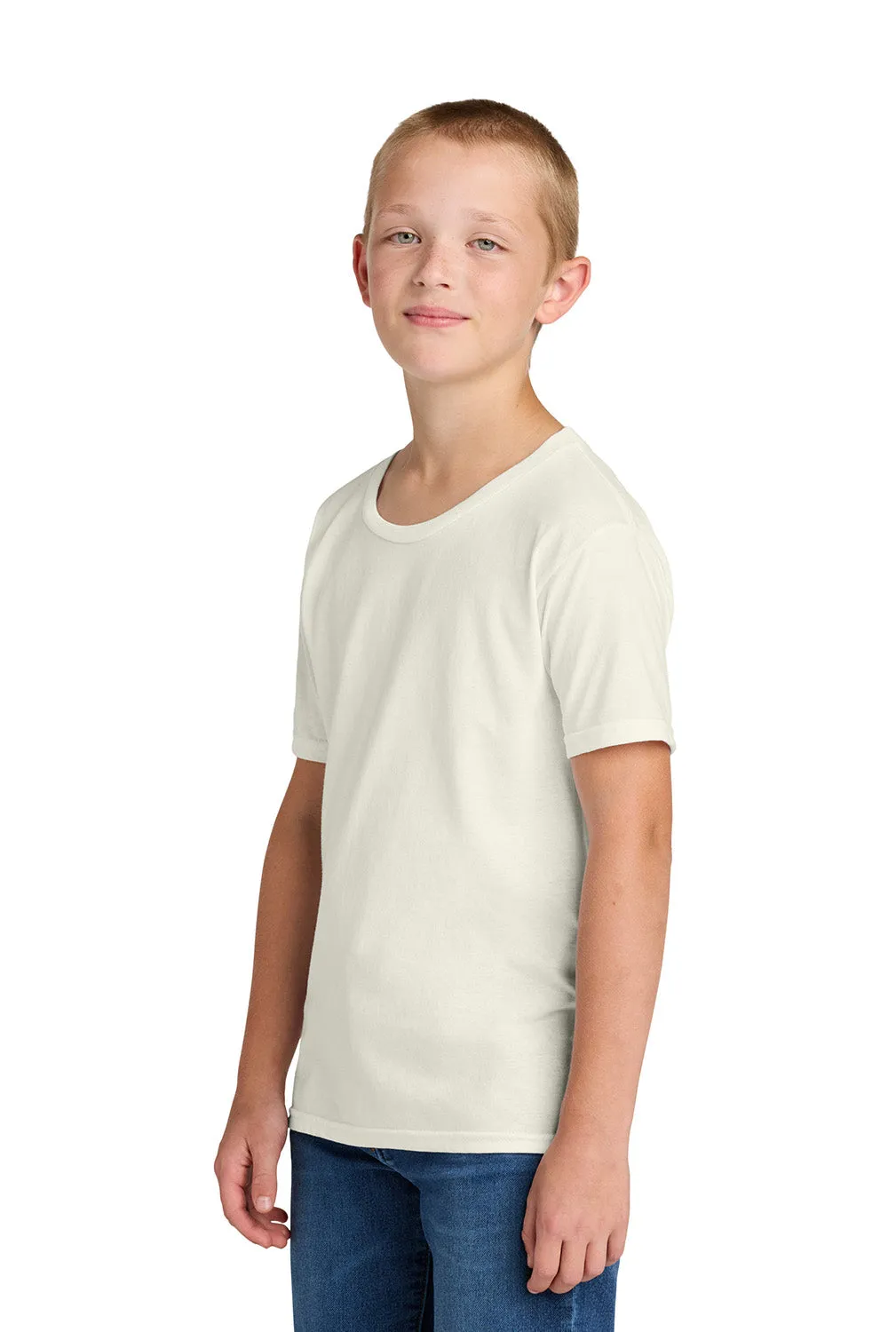 Jerzees Youth Classics Kurzarm Rundhals T-Shirt - Heather Süße Sahne
