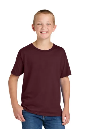 Jerzees Youth Classics Kurzarm-Rundhals-T-Shirt - Kastanienbraun
