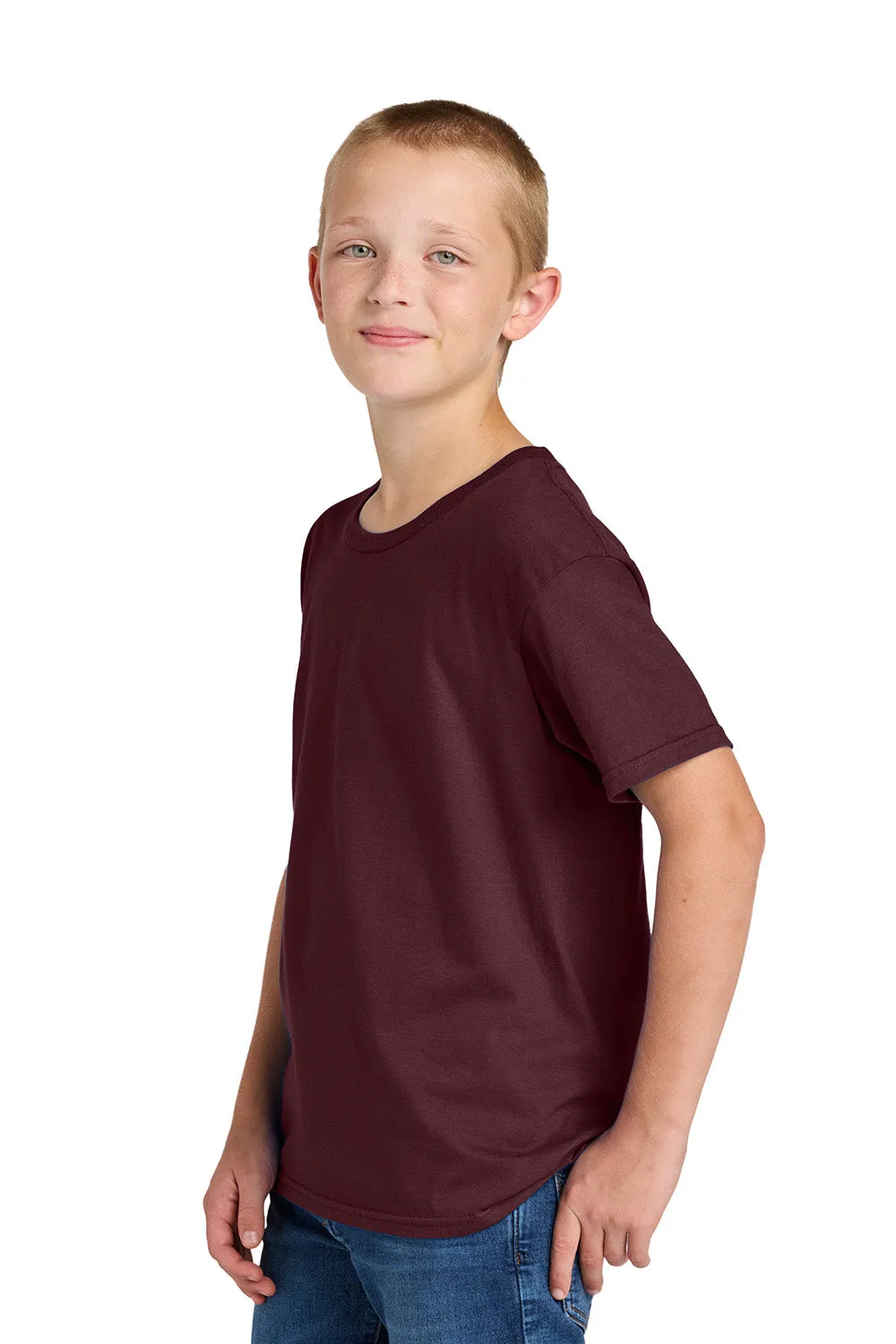 Jerzees Youth Classics Kurzarm-Rundhals-T-Shirt - Kastanienbraun