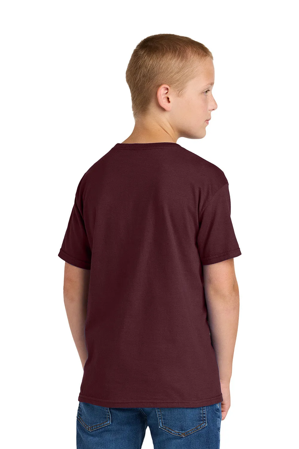 Jerzees Youth Classics Kurzarm-Rundhals-T-Shirt - Kastanienbraun