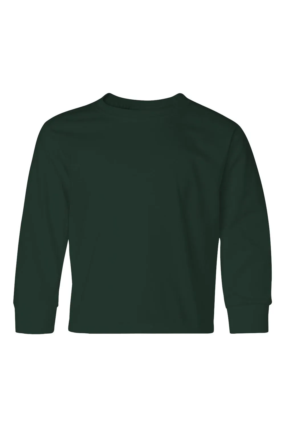 Jerzees Youth Dri-Power Feuchtigkeitstransport Langarm Rundhals T-Shirt - Waldgrün