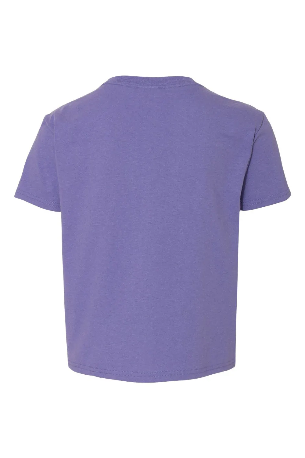 Jerzees Youth Dri-Power Feuchtigkeitstransportierendes Kurzarm-T-Shirt mit Rundhalsausschnitt - Violett