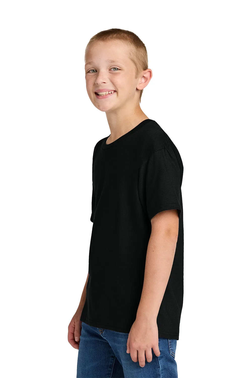 Jerzees Youth Ultimate Kurzarm-Rundhals-T-Shirt - Schwarz