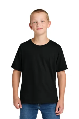 Jerzees Youth Ultimate Kurzarm-Rundhals-T-Shirt - Schwarz