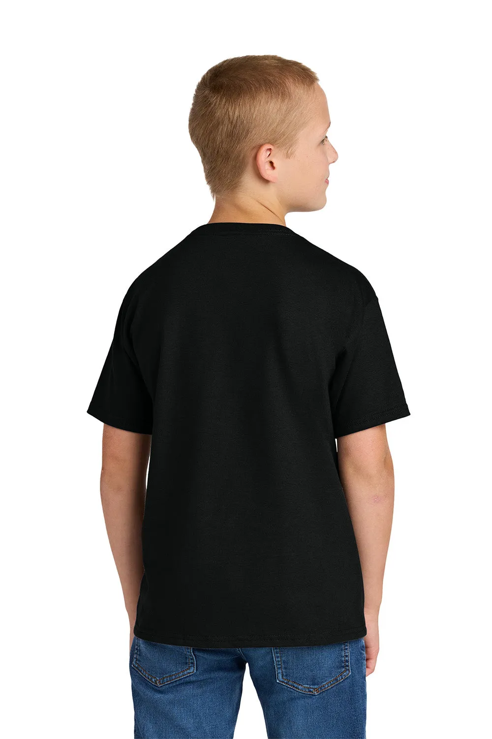 Jerzees Youth Ultimate Kurzarm-Rundhals-T-Shirt - Schwarz