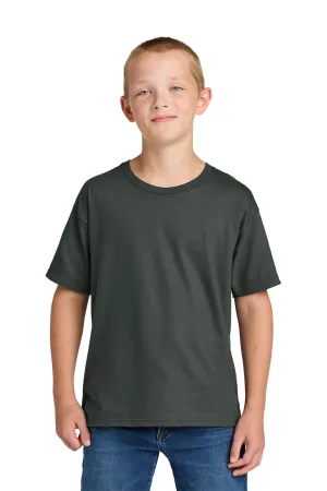 Jerzees Youth Ultimate Kurzarm-Rundhals-T-Shirt - Anthrazitgrau