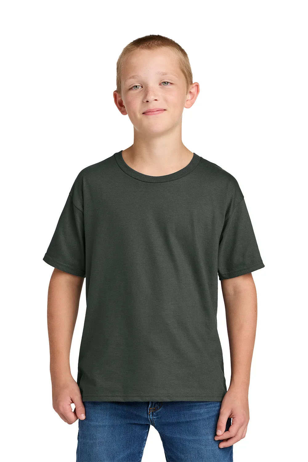 Jerzees Youth Ultimate Kurzarm-Rundhals-T-Shirt - Anthrazitgrau