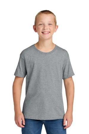 Jerzees Youth Ultimate Kurzarm Rundhals T-Shirt - Meliertes Grau