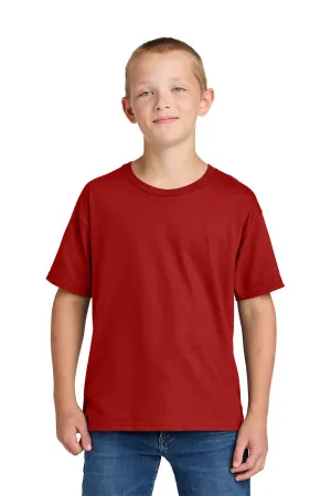 Jerzees Youth Ultimate Short Sleeve Crewneck T-Shirt - True Red