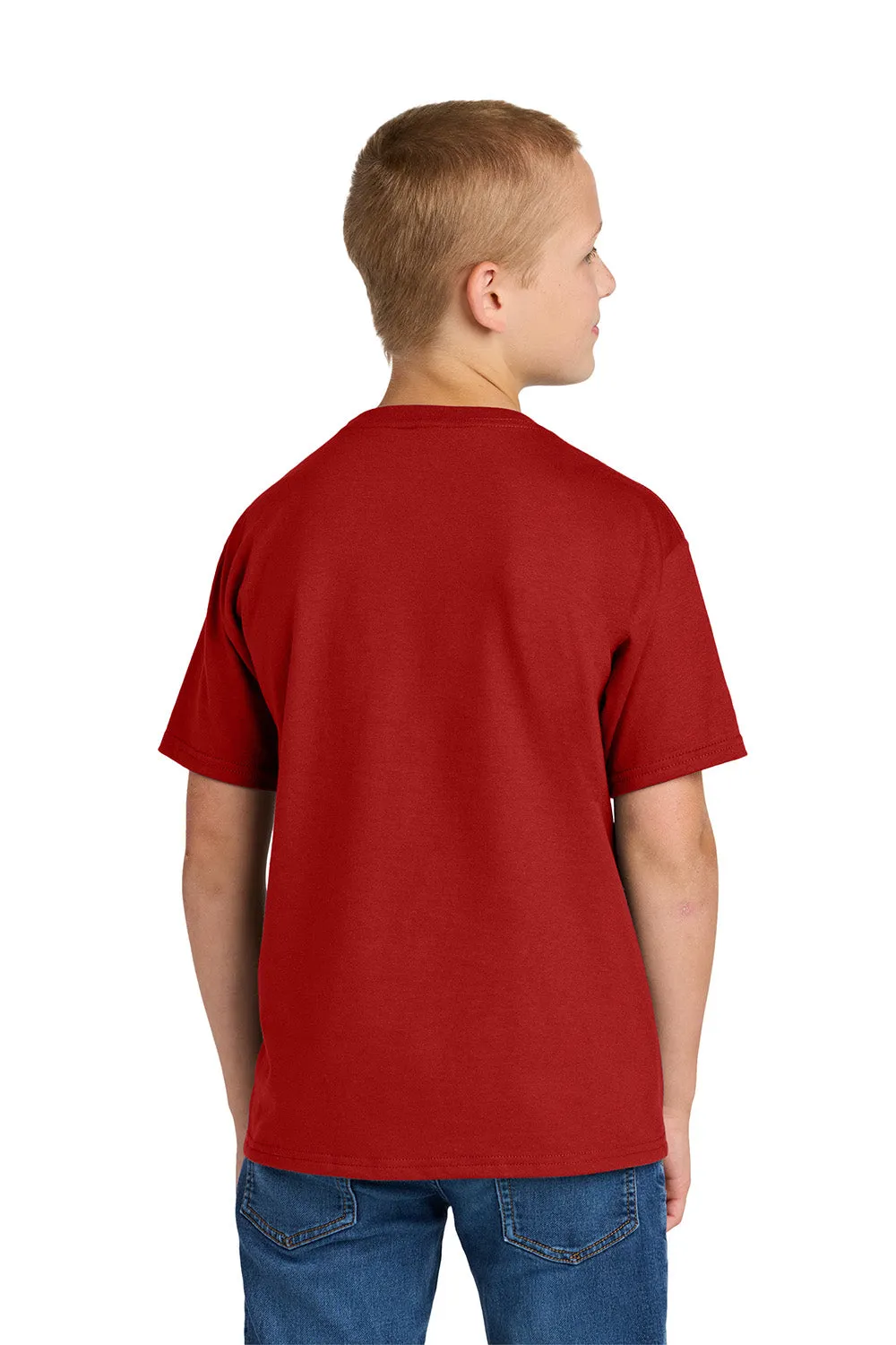 Jerzees Youth Ultimate Kurzarm-Rundhals-T-Shirt - Echtes Rot