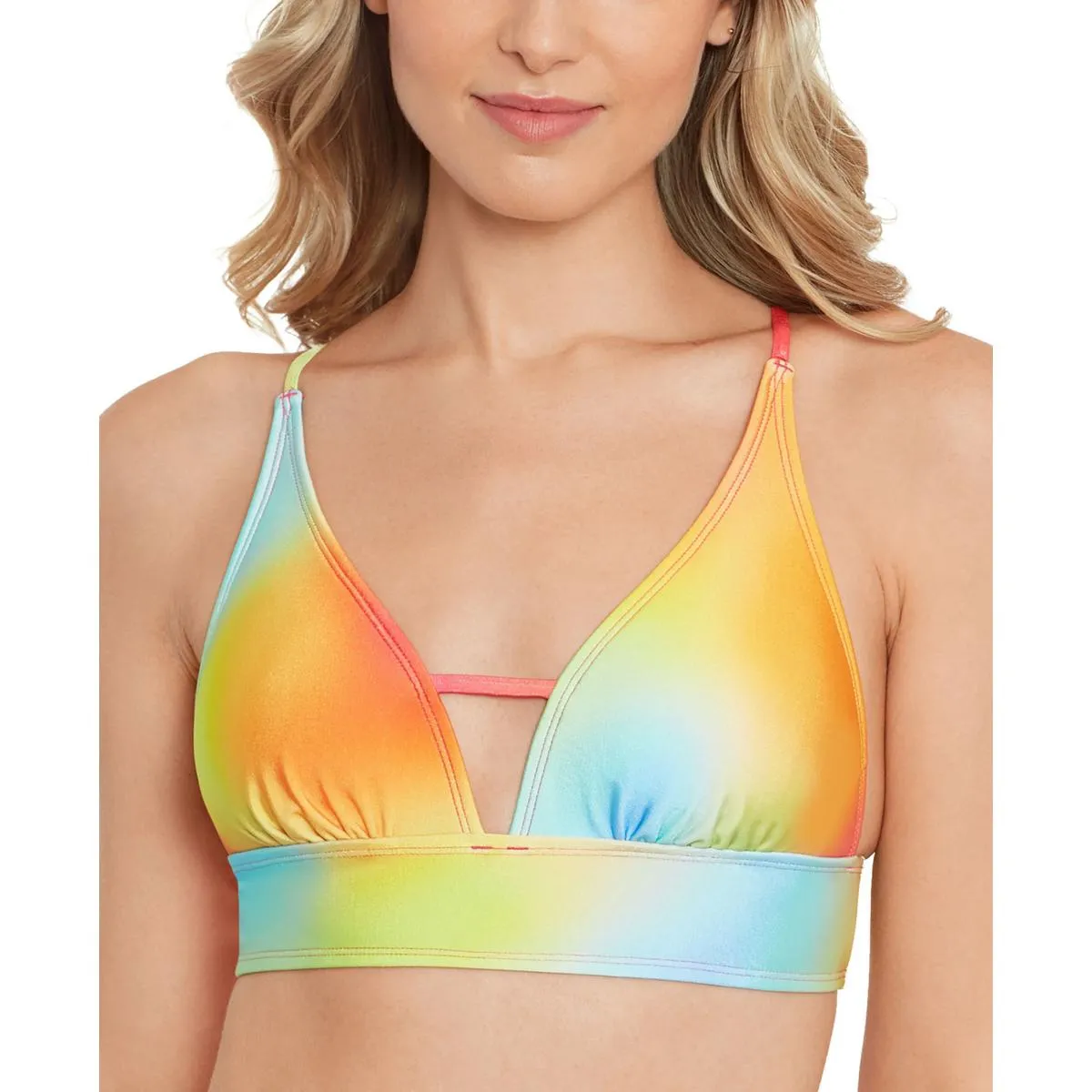 Damen Bikini Oberteil mit Druck und Bündchen für Juniors