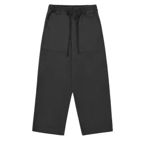 Kappy Schwere Baumwoll-Fatigue-Hose Anthrazit