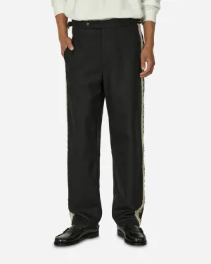 Lacework Seitliche Schnallen Hose Schwarz