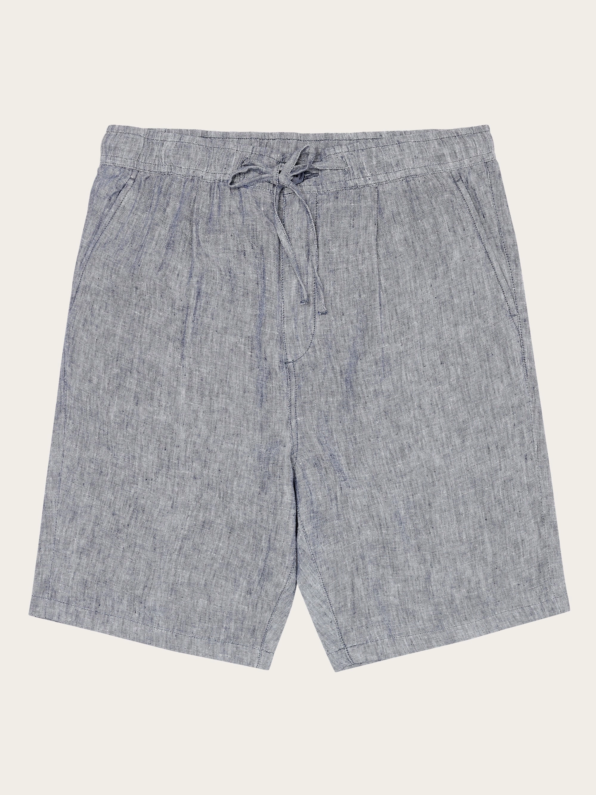 Lockere Leinen-Shorts - Vintage Indigo