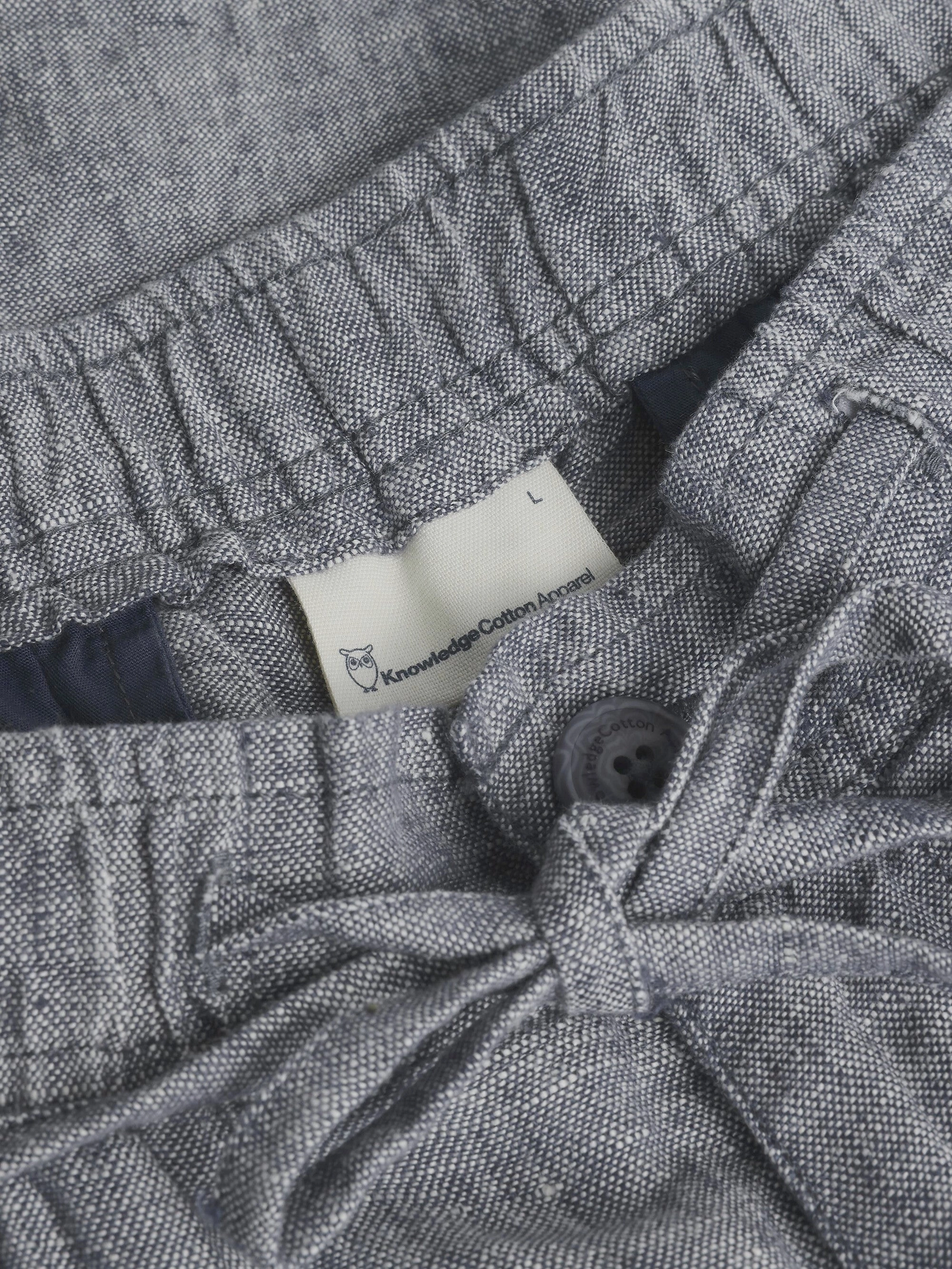 Lockere Leinen-Shorts - Vintage Indigo