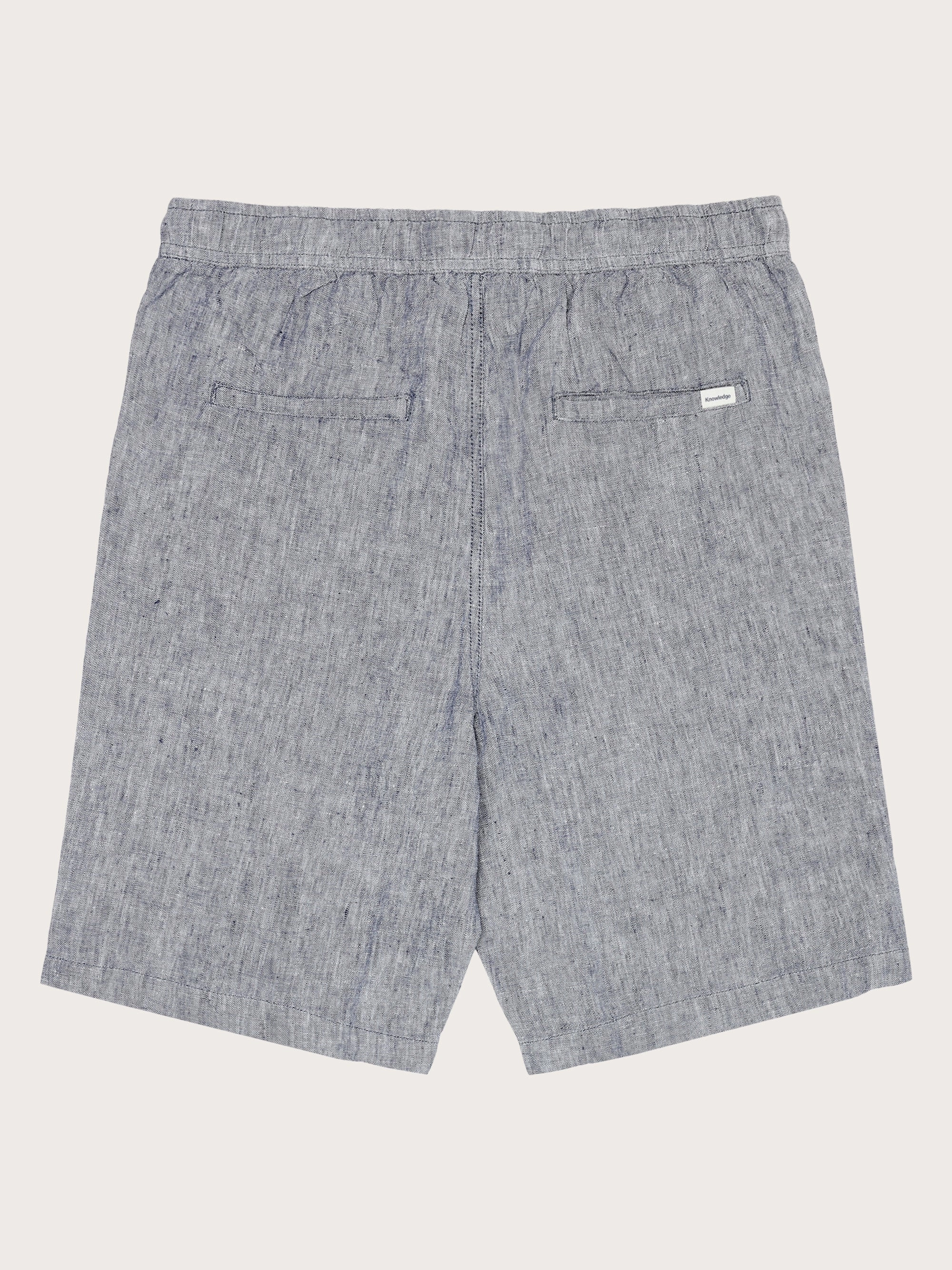 Lockere Leinen-Shorts - Vintage Indigo