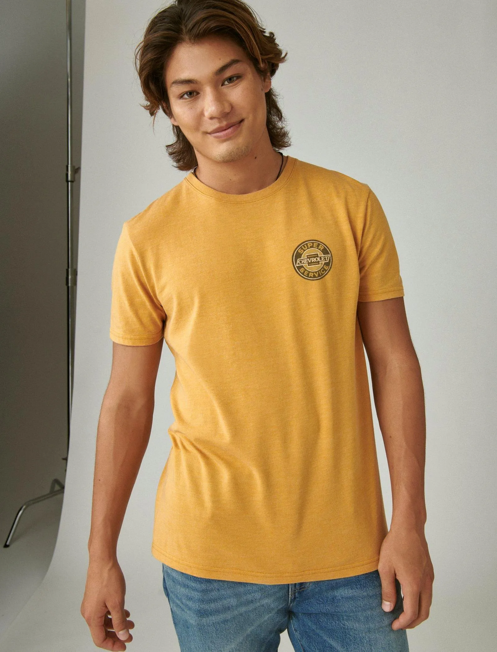 Lucky Brand Chevy Parts Grafik-T-Shirt Golden Spice Lucky Brand