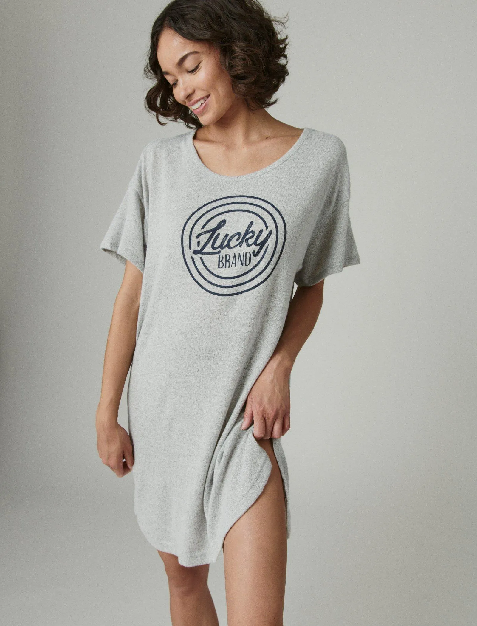 Lucky Brand Lucky Schlafshirt Dunkelgrau Lucky Brand