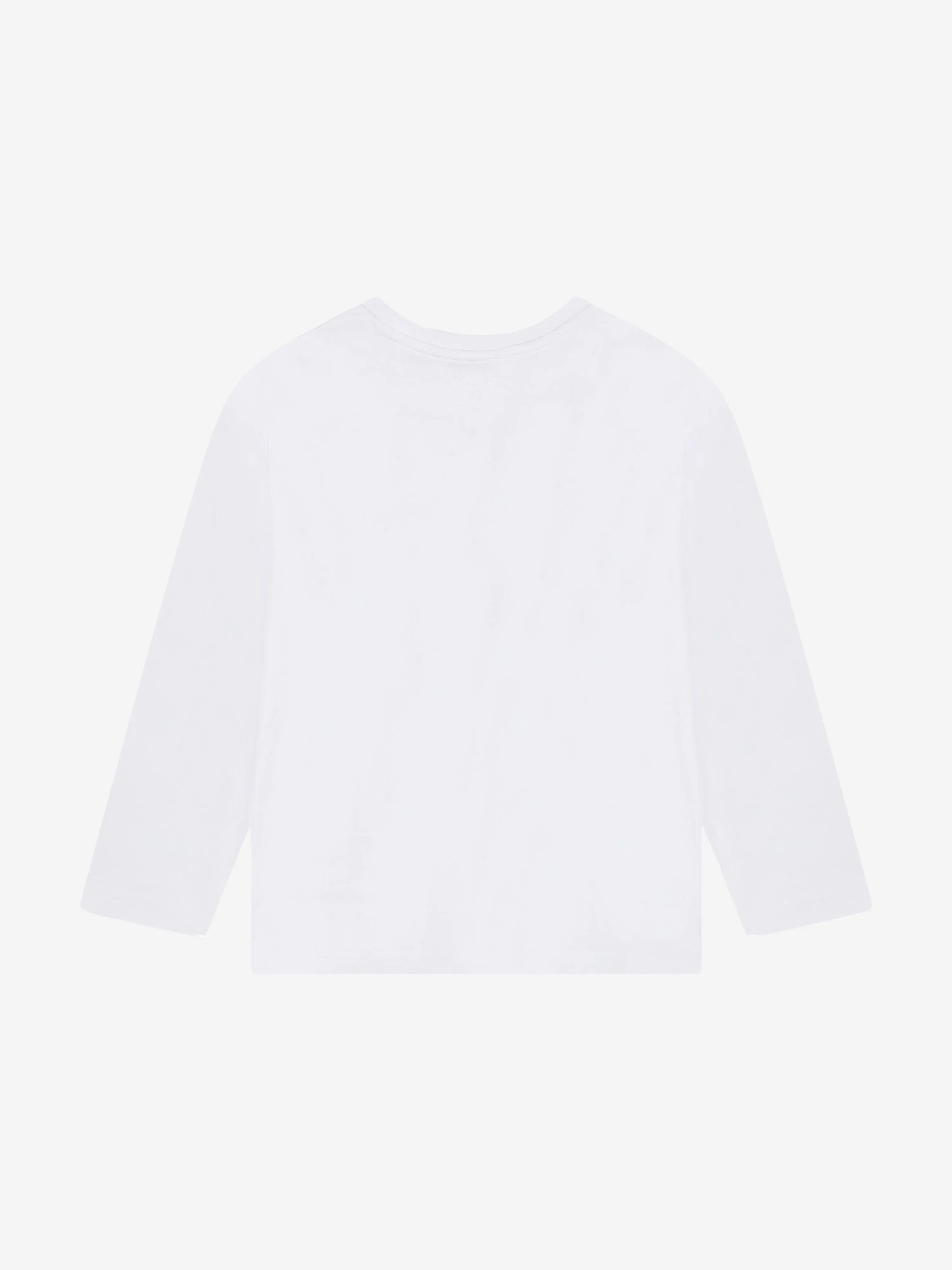 MARC JACOBS Mädchen Langarm Diamante Logo T-Shirt in Weiß