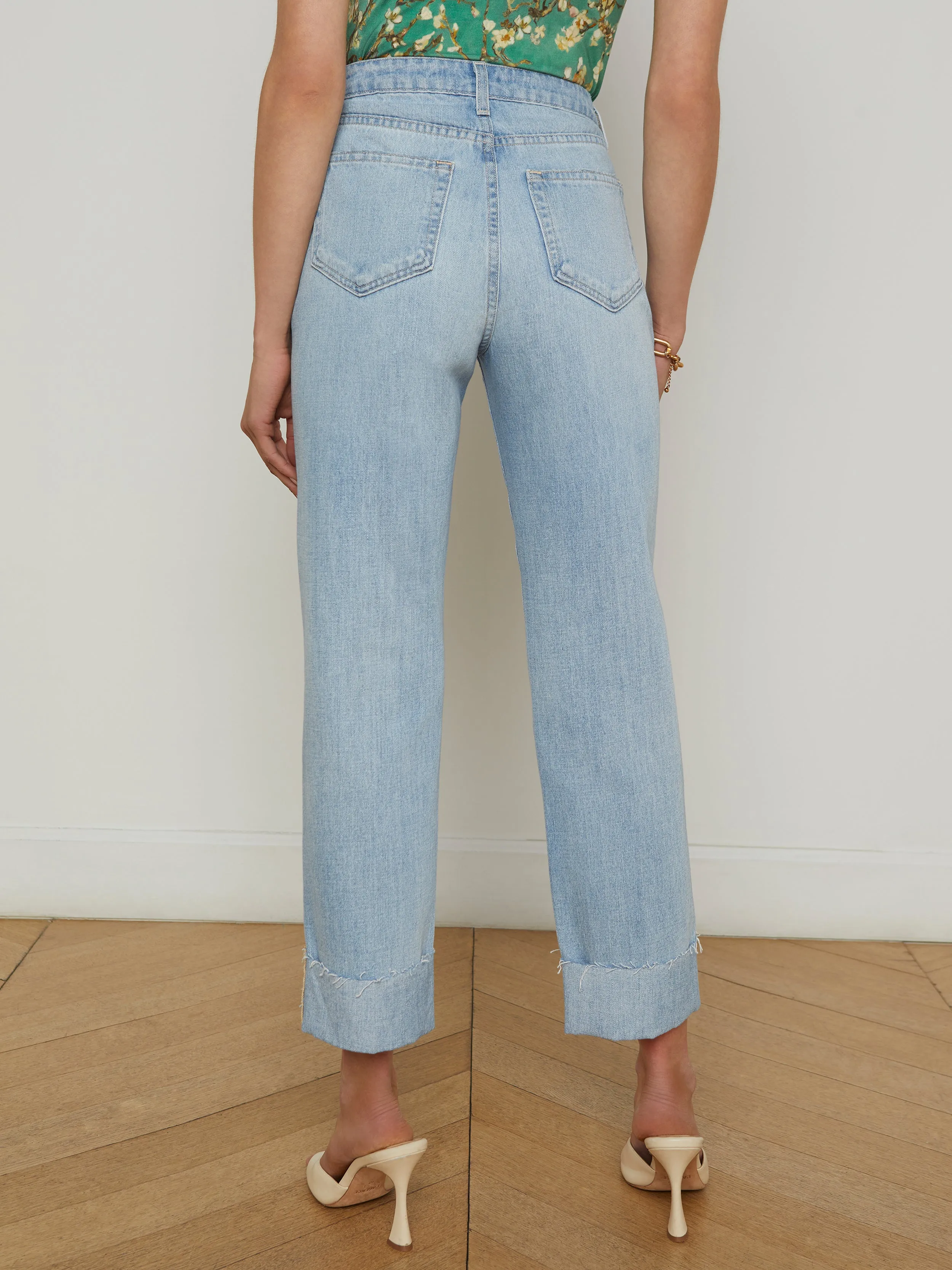 Maribel Jeans mit Bund und geradem Bein