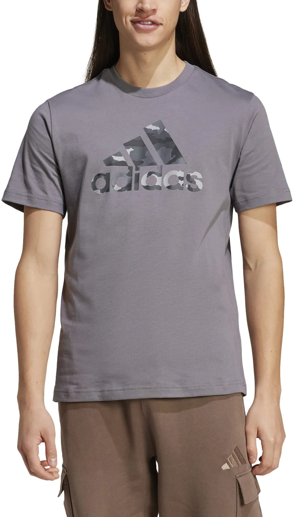 Herren T-Shirt mit Camouflage-Sportabzeichen-Print