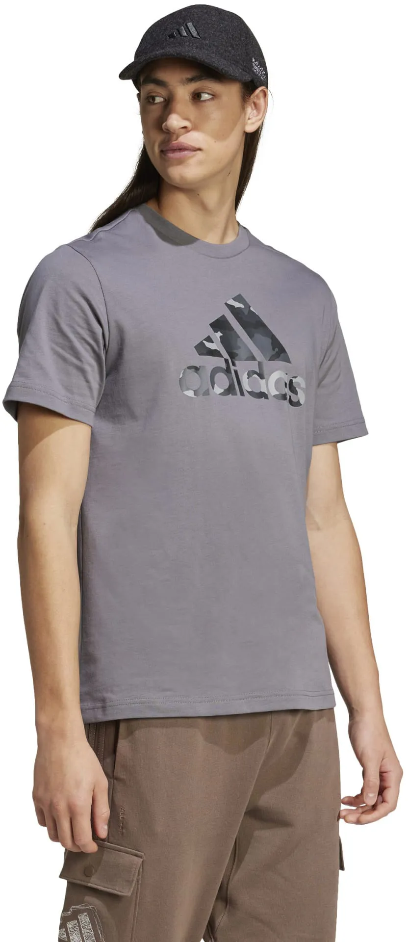 Herren T-Shirt mit Camouflage-Sportabzeichen-Print