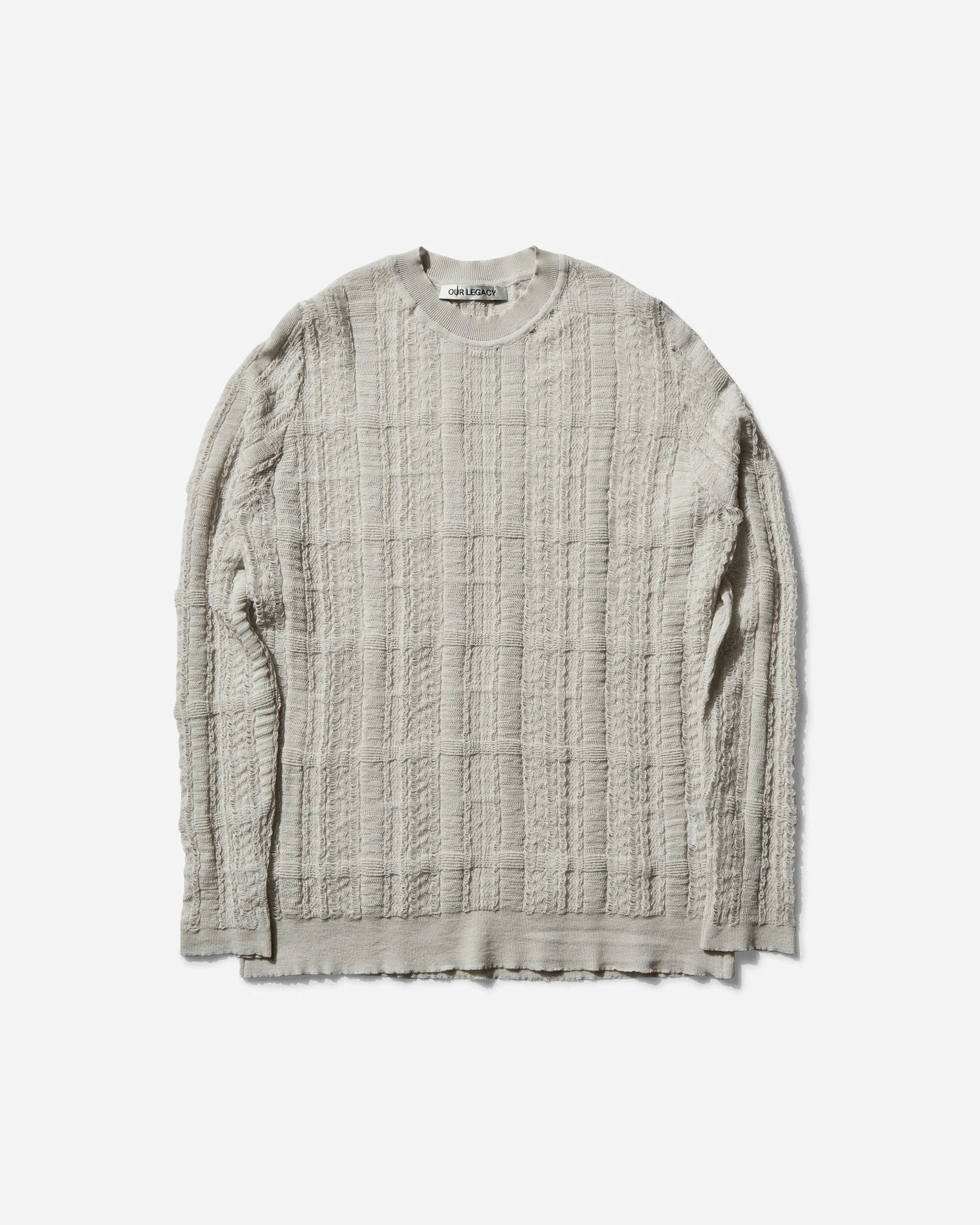 Herren Pullover mit Rundhalsausschnitt in Wolkengrau