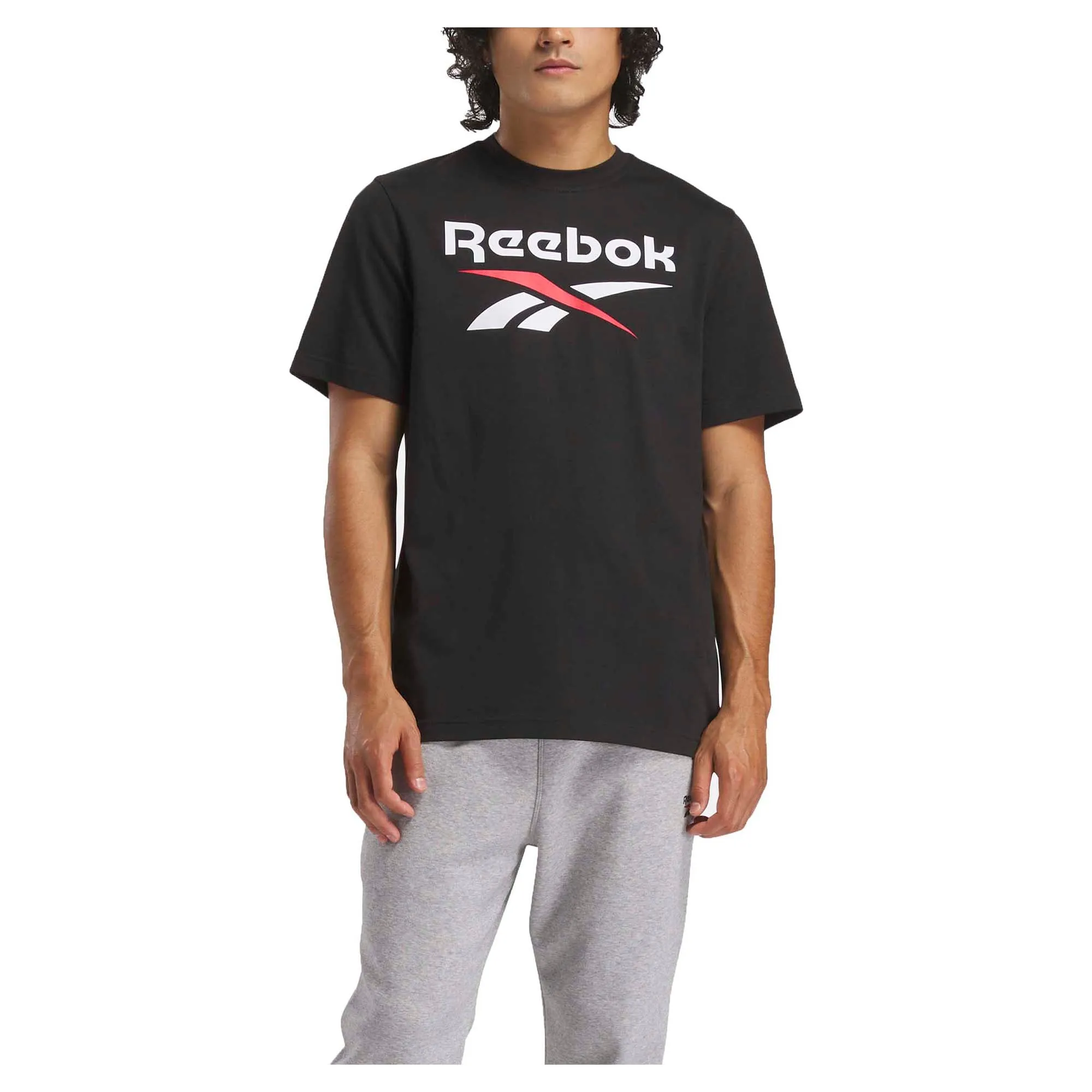 Herren T-Shirt mit gestapeltem Logo