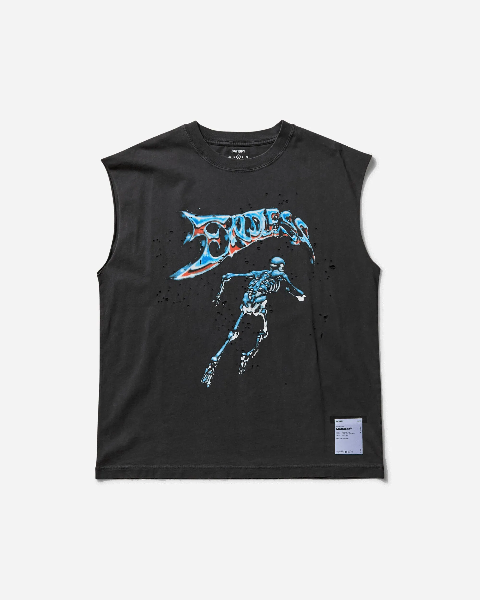 Herren MothTech Muskelshirt Gealtertes Schwarz