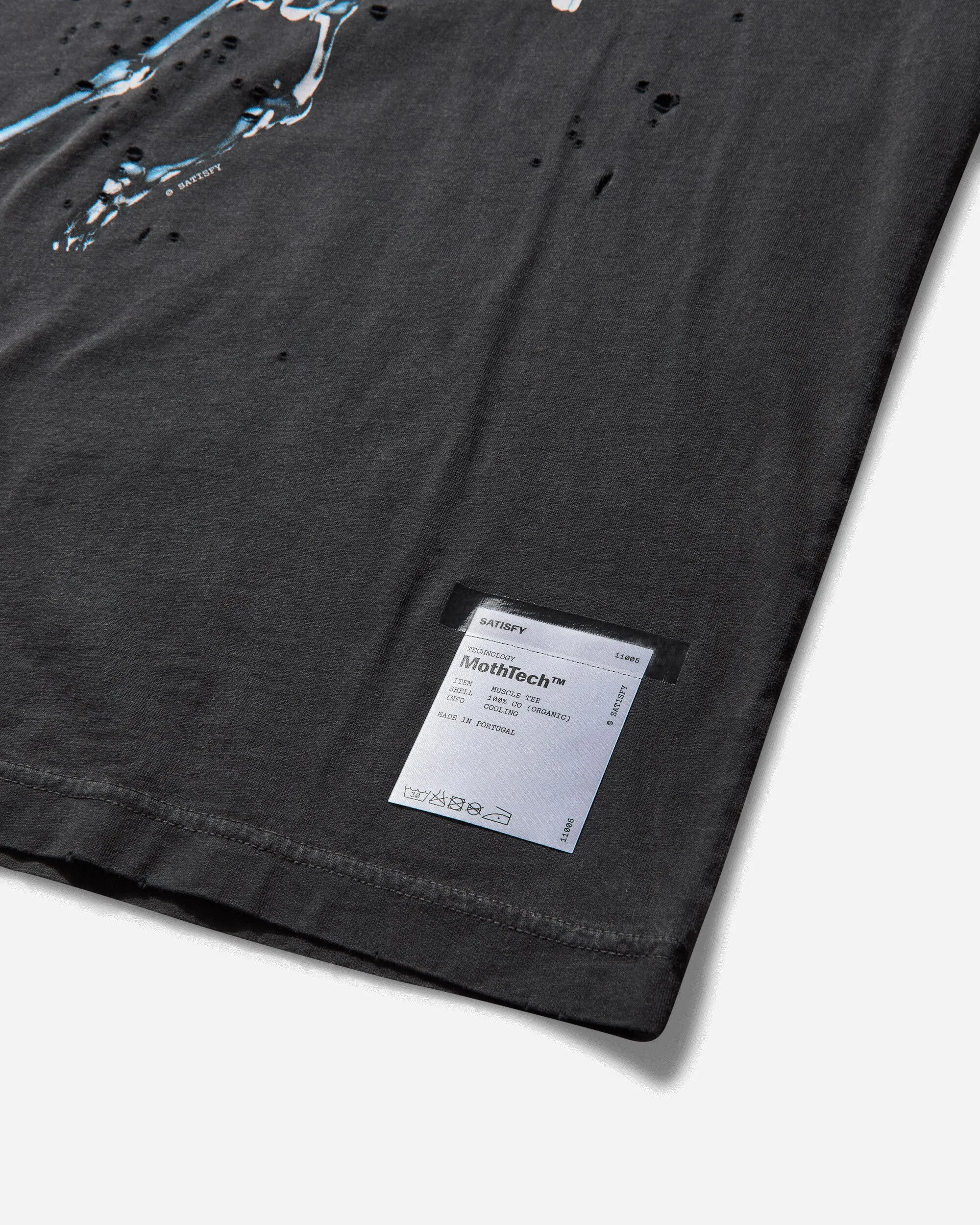 Herren MothTech Muskelshirt Gealtertes Schwarz