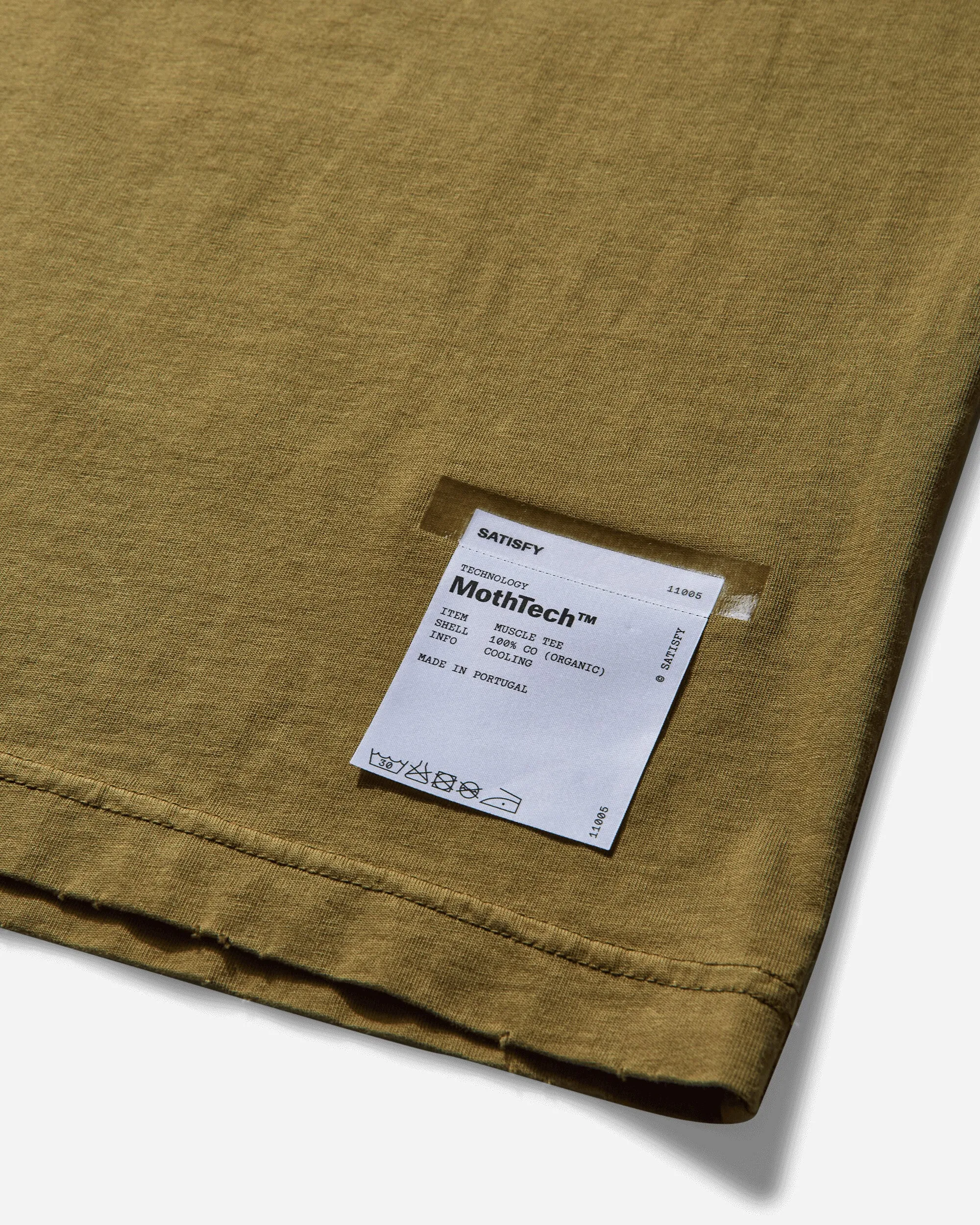 Herren MothTech Muskel-Shirt Sonnenverblasst Militär
