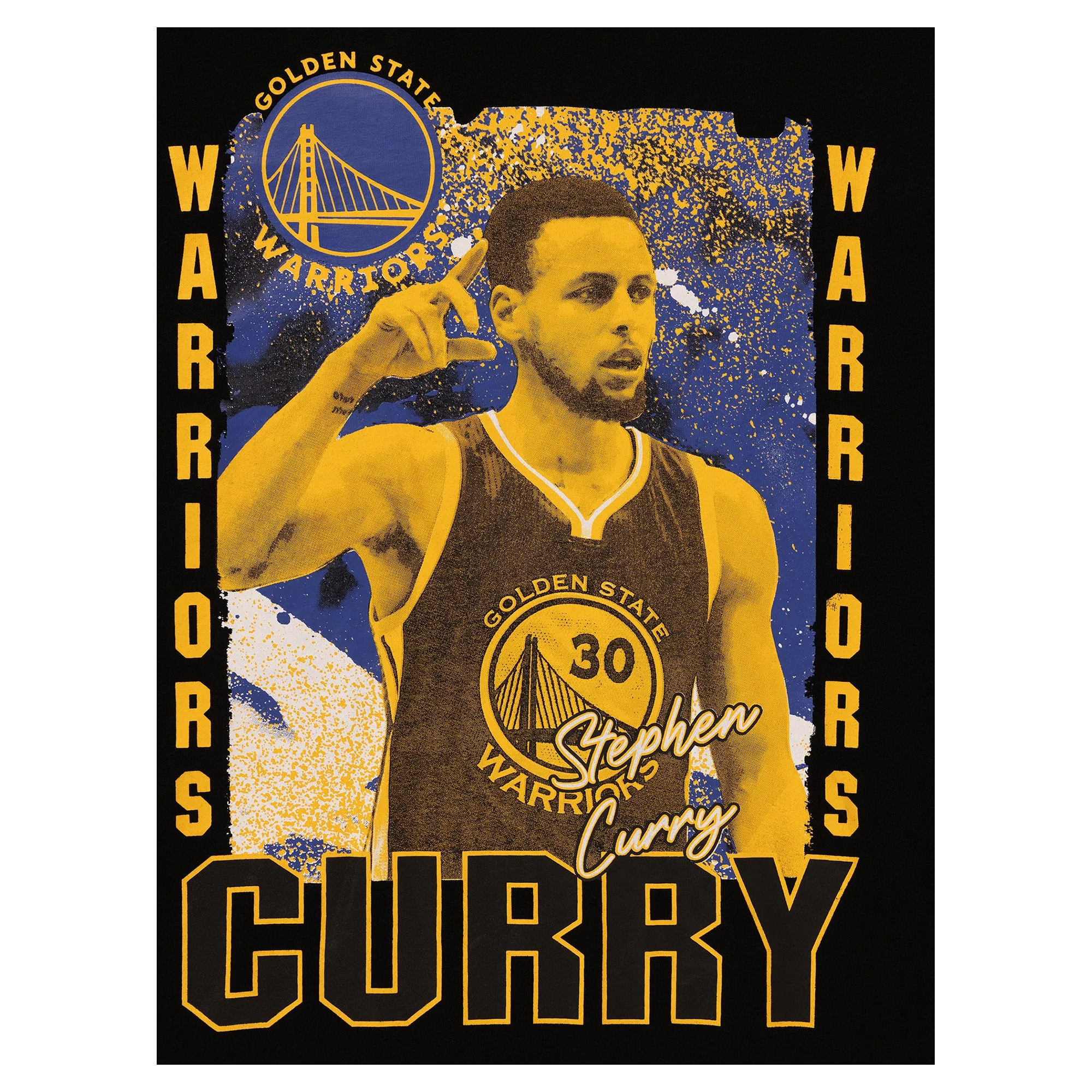 Herren NBA Golden State Warriors Stephen Curry Ashland Vintage T-Shirt