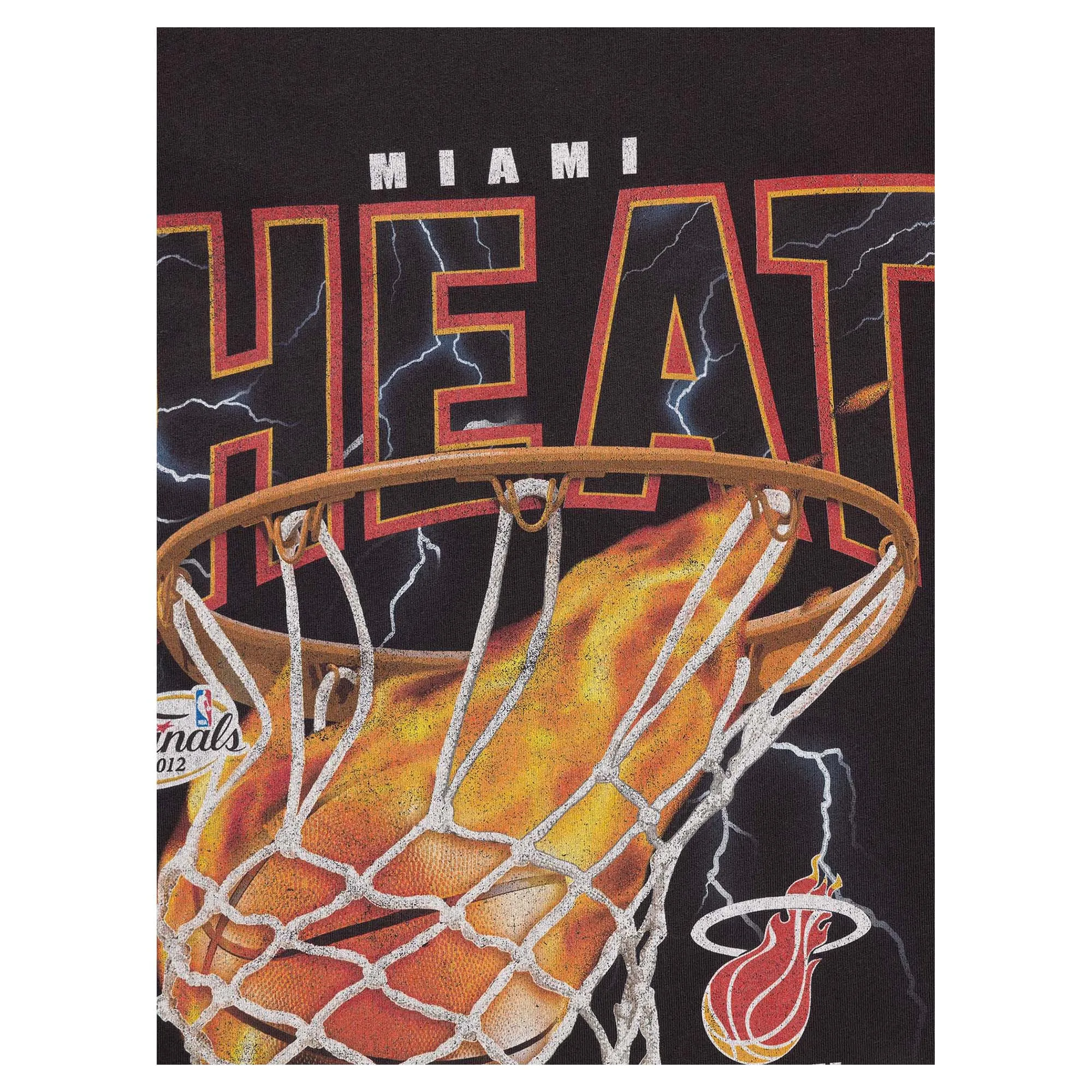 Herren NBA Miami Heat Feuer und Blitz T-Shirt