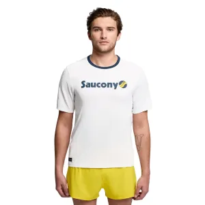 Herren Saucony Stoppuhr Grafik Kurzarm T-Shirt