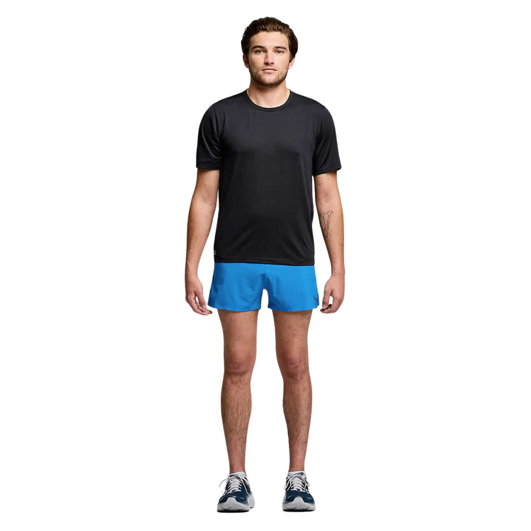 Herren Saucony Stoppuhr Kurzarm T-Shirt