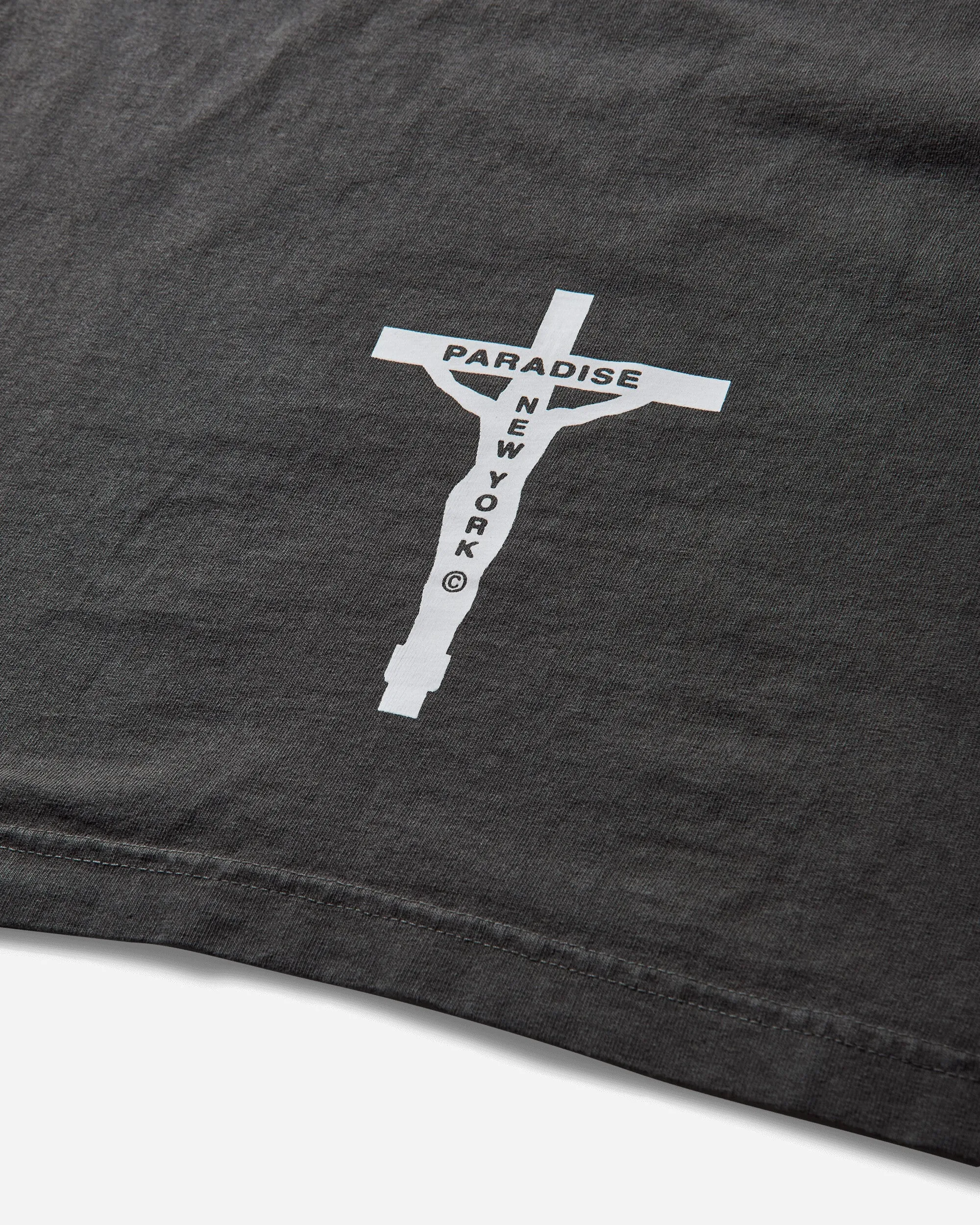 Herren Smiley Jesus T-Shirt Schwarz
