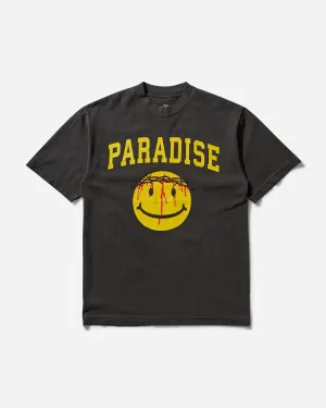 Herren Smiley Jesus T-Shirt Schwarz