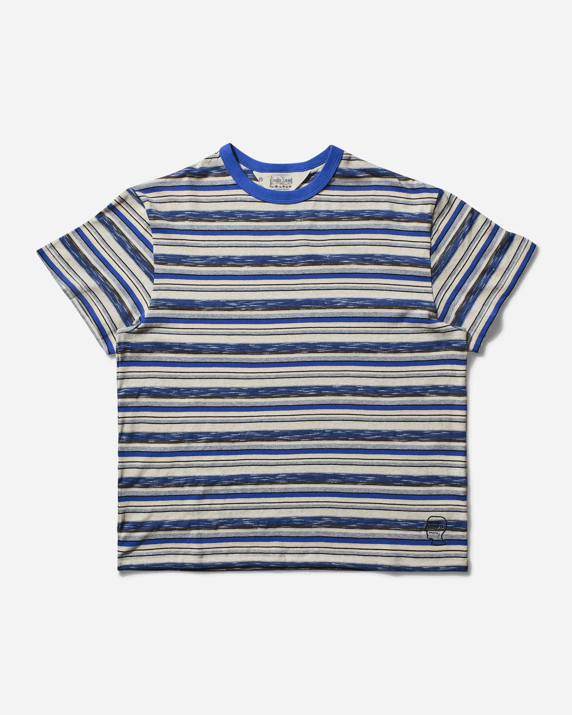 Herren Toni Streifen T-Shirt Blau