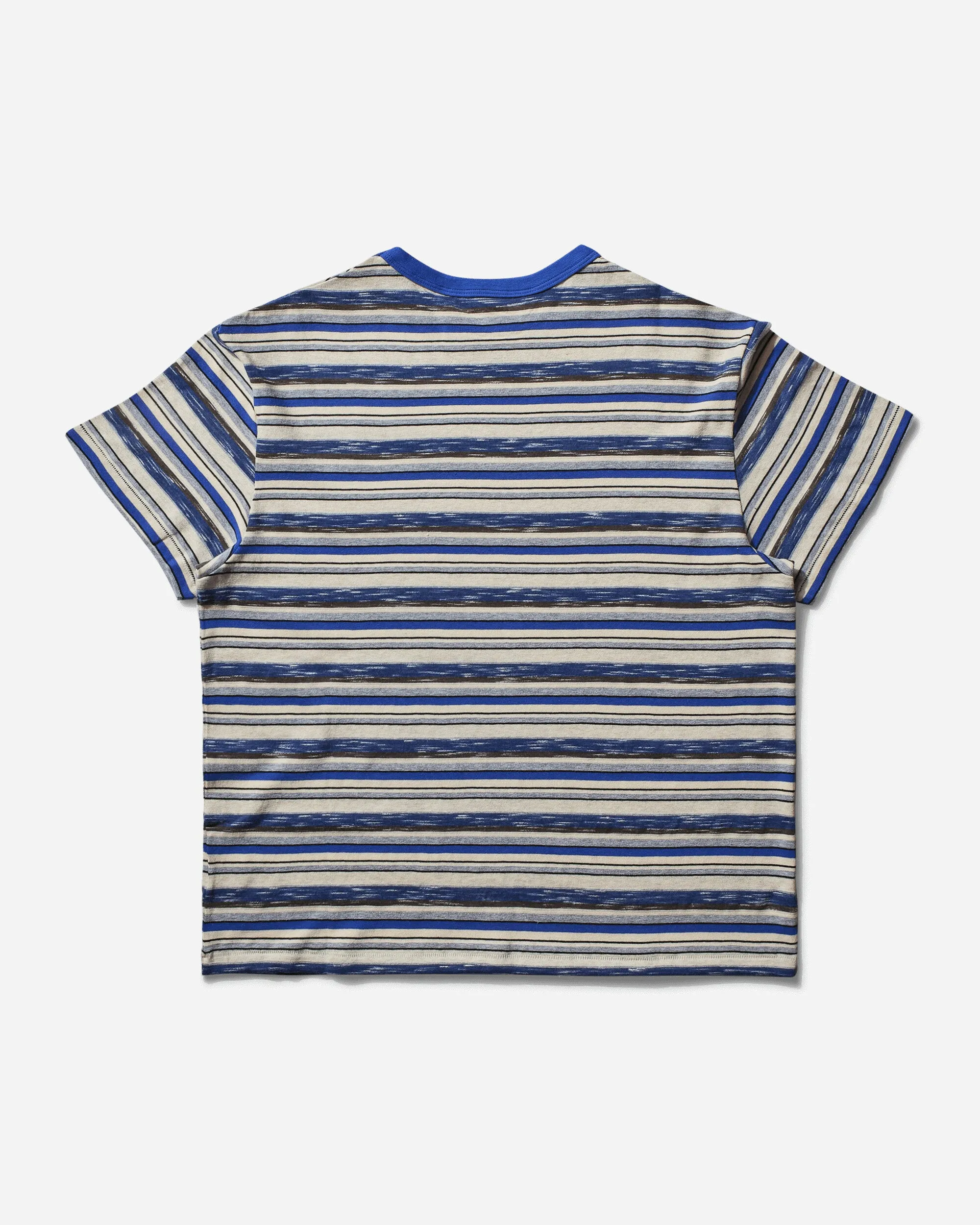 Herren Toni Streifen T-Shirt Blau