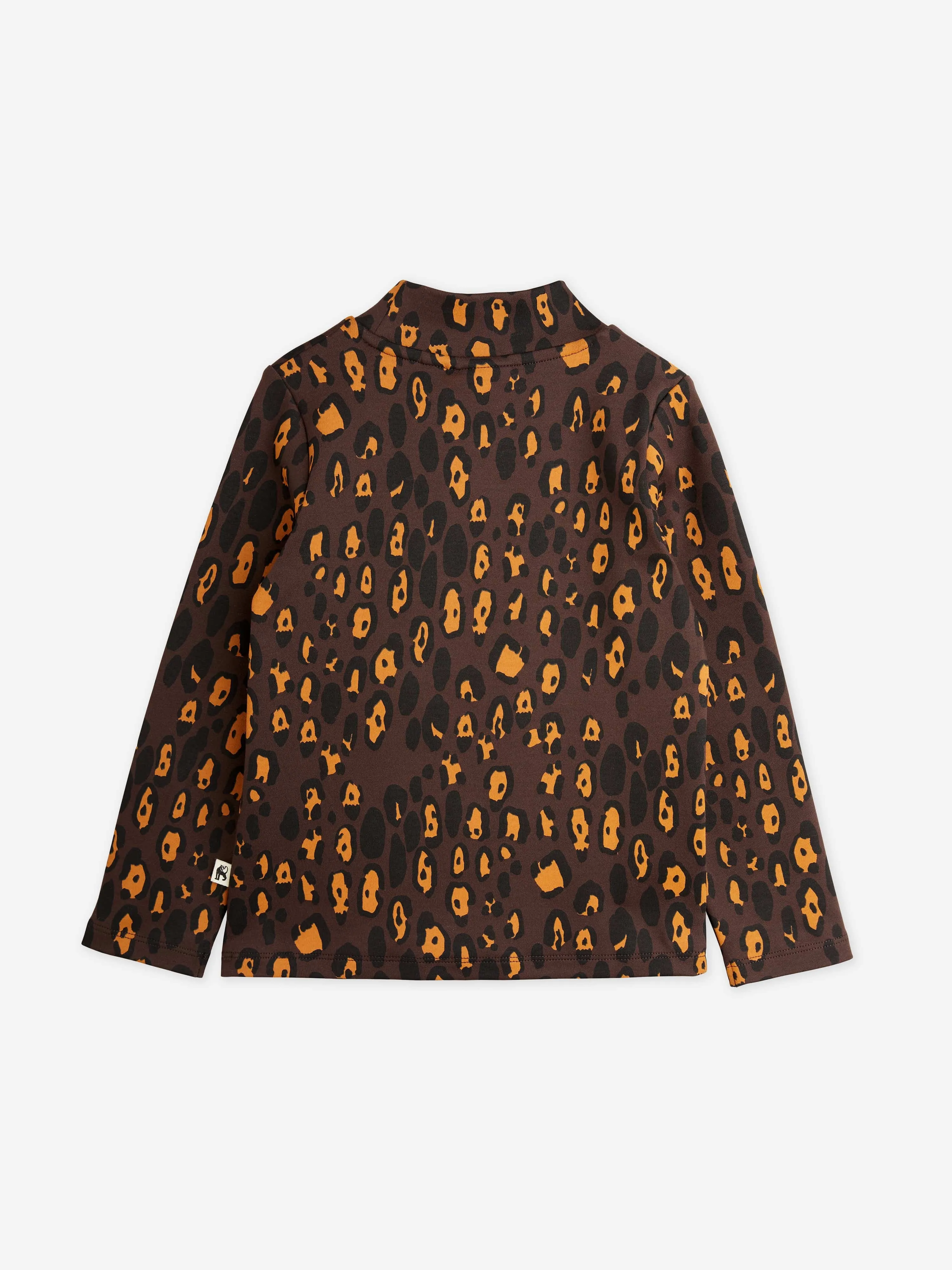 Mini Rodini Mädchen Leopard Langarm T-Shirt in Braun