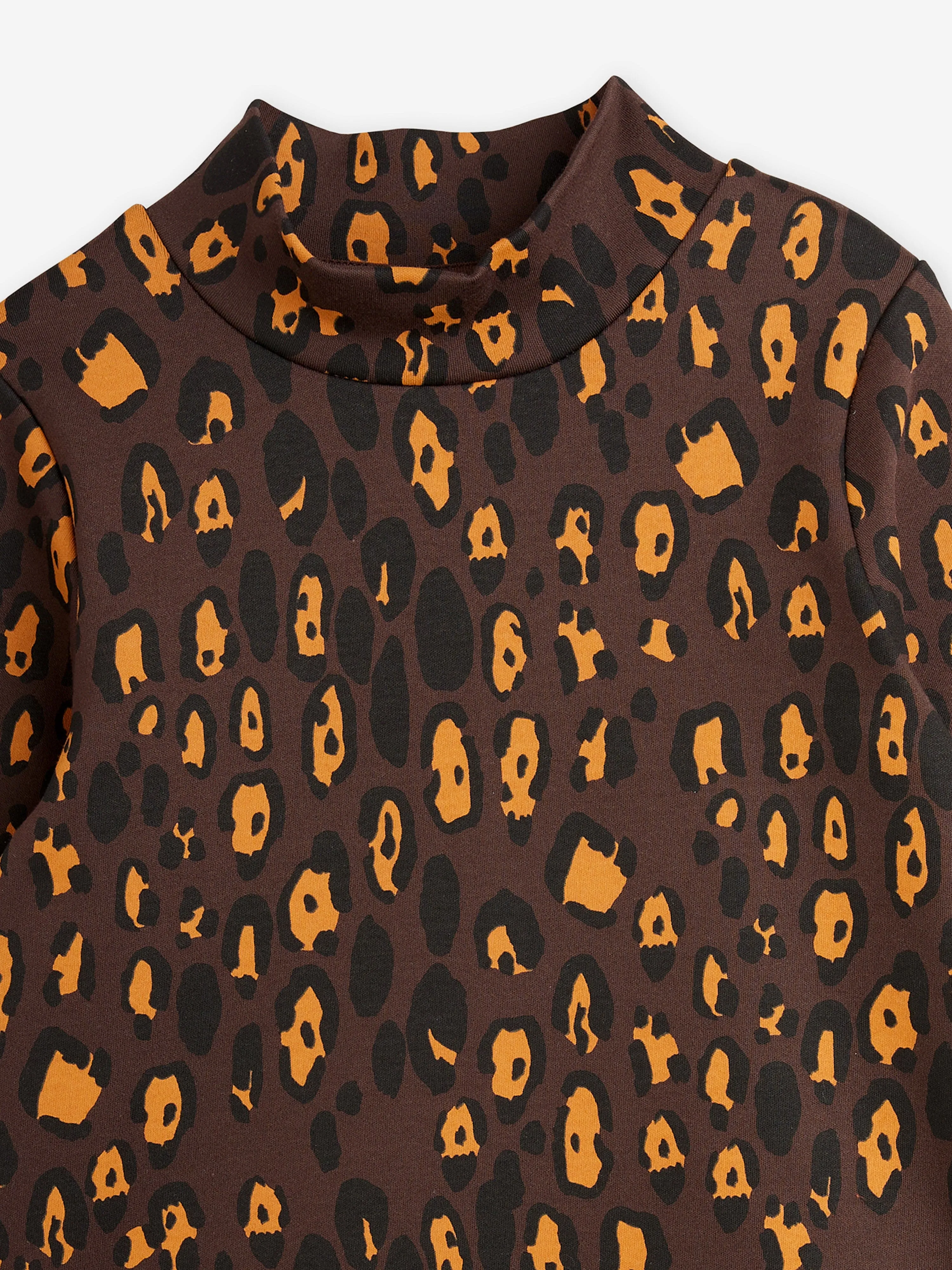 Mini Rodini Mädchen Leopard Langarm T-Shirt in Braun