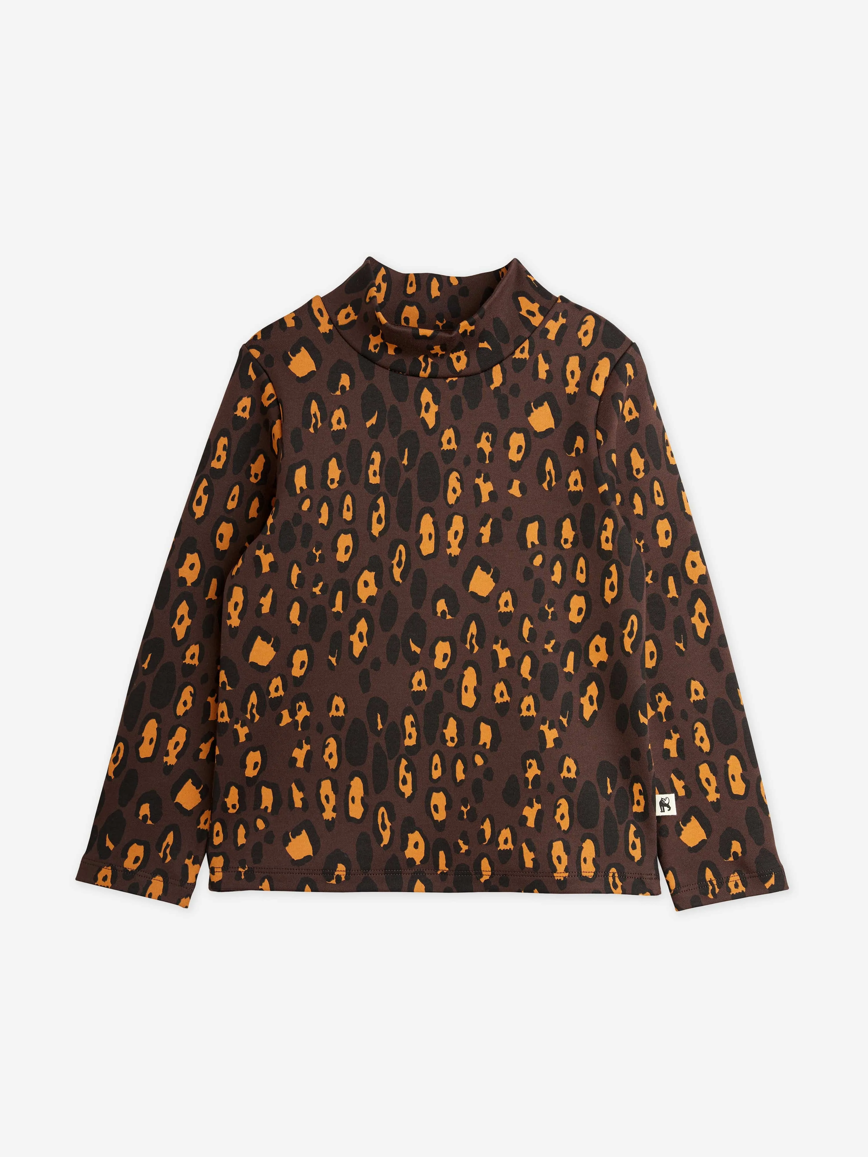 Mini Rodini Mädchen Leopard Langarm T-Shirt in Braun