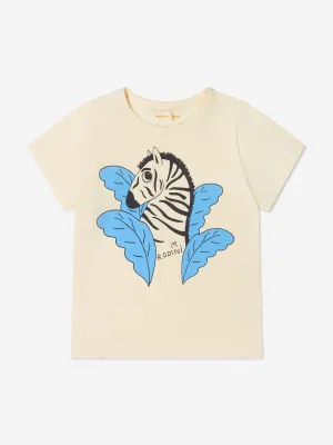 Mini Rodini Mädchen Bio-Baumwolle Zebra T-Shirt