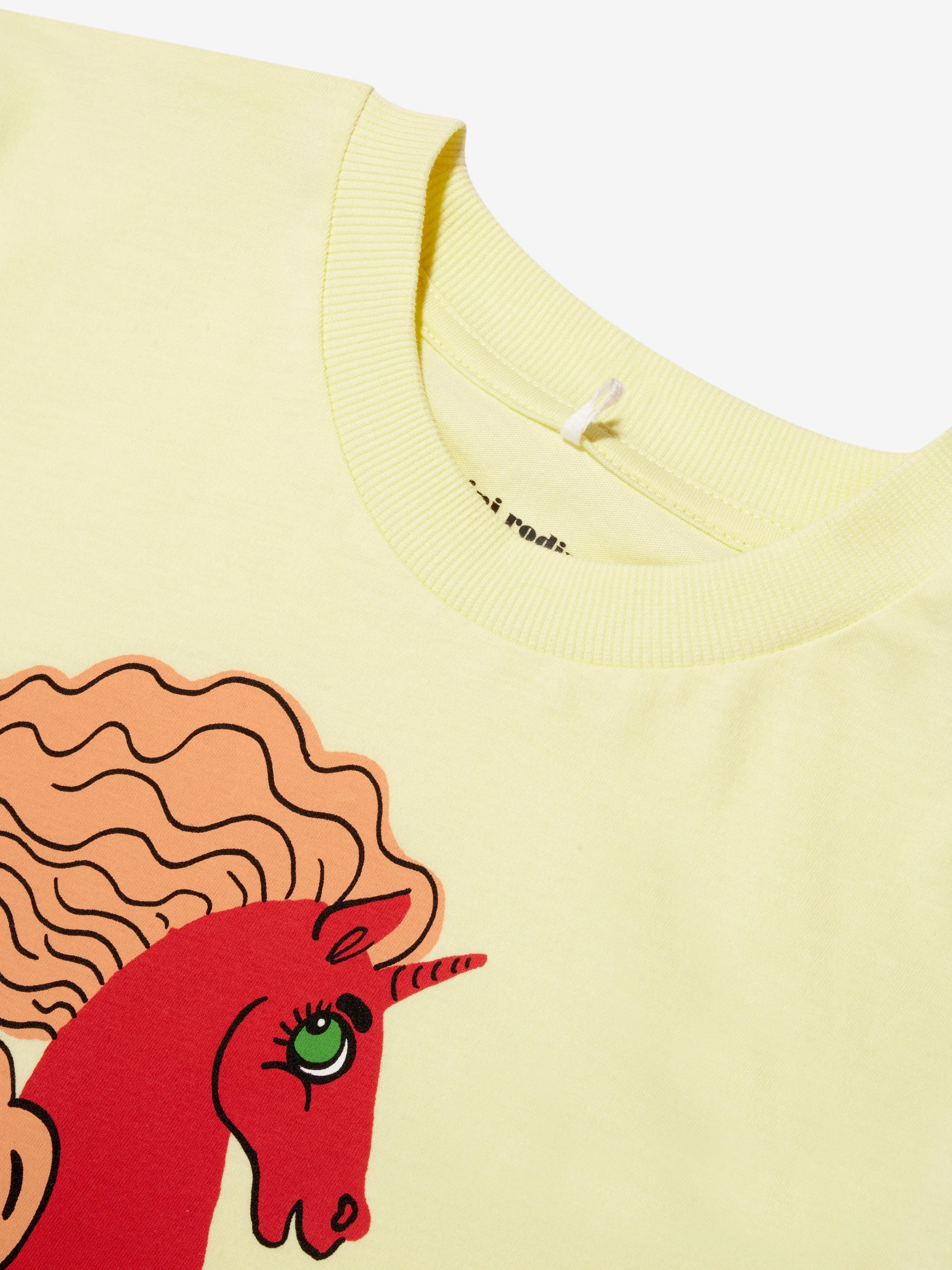 Mini Rodini Kinder Einhorn-Seepferdchen T-Shirt in Gelb