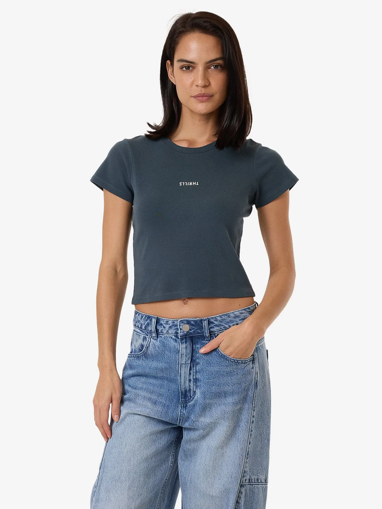 Minimal Thrills Mini T-Shirt - Dunkelschiefer