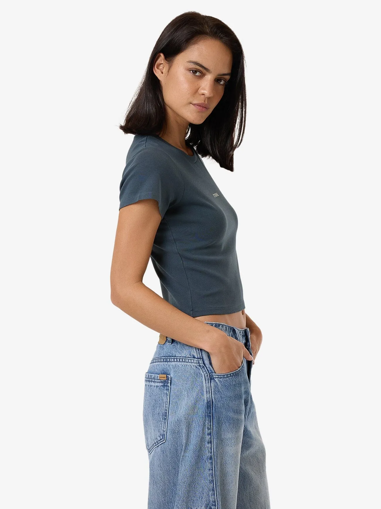 Minimal Thrills Mini T-Shirt - Dunkelschiefer