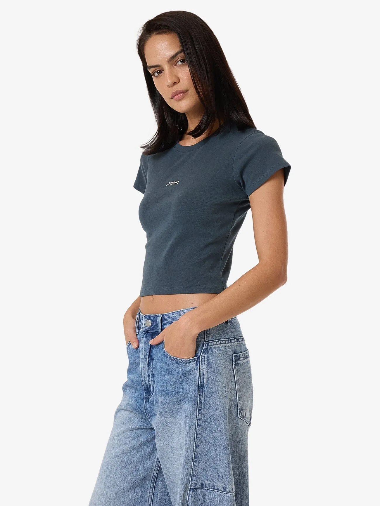 Minimal Thrills Mini T-Shirt - Dunkelschiefer