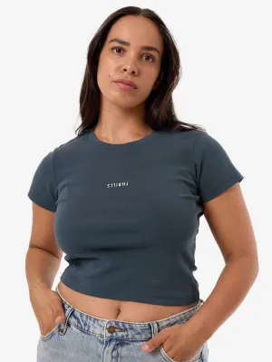 Minimal Thrills Mini T-Shirt - Dunkelschiefer