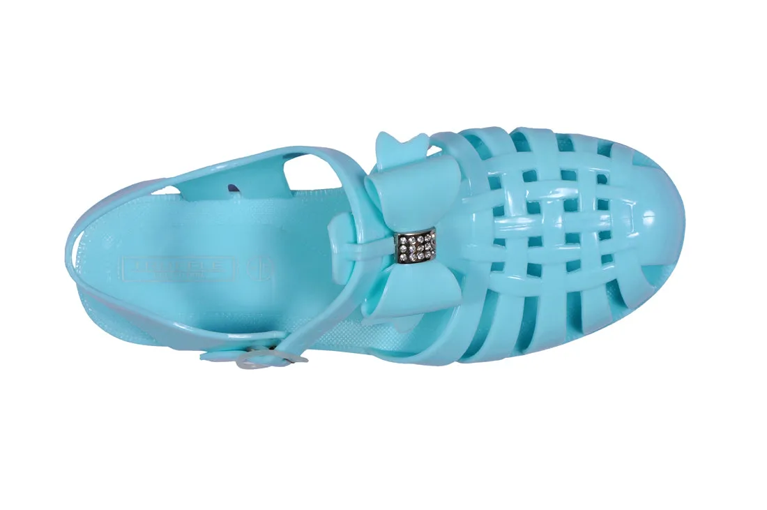 Minzgrüne Flache Schuhe