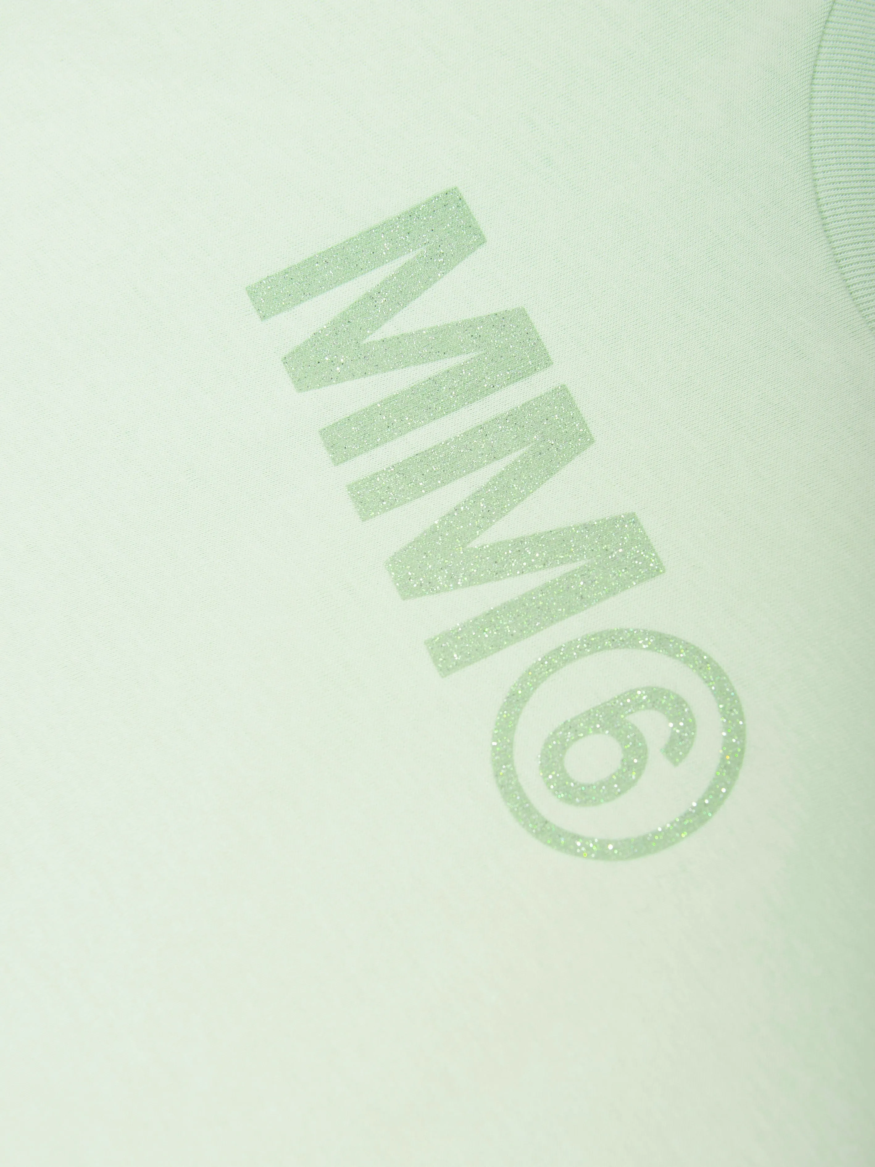 MM6 Maison Margiela Kids Logo T-Shirt in Grün